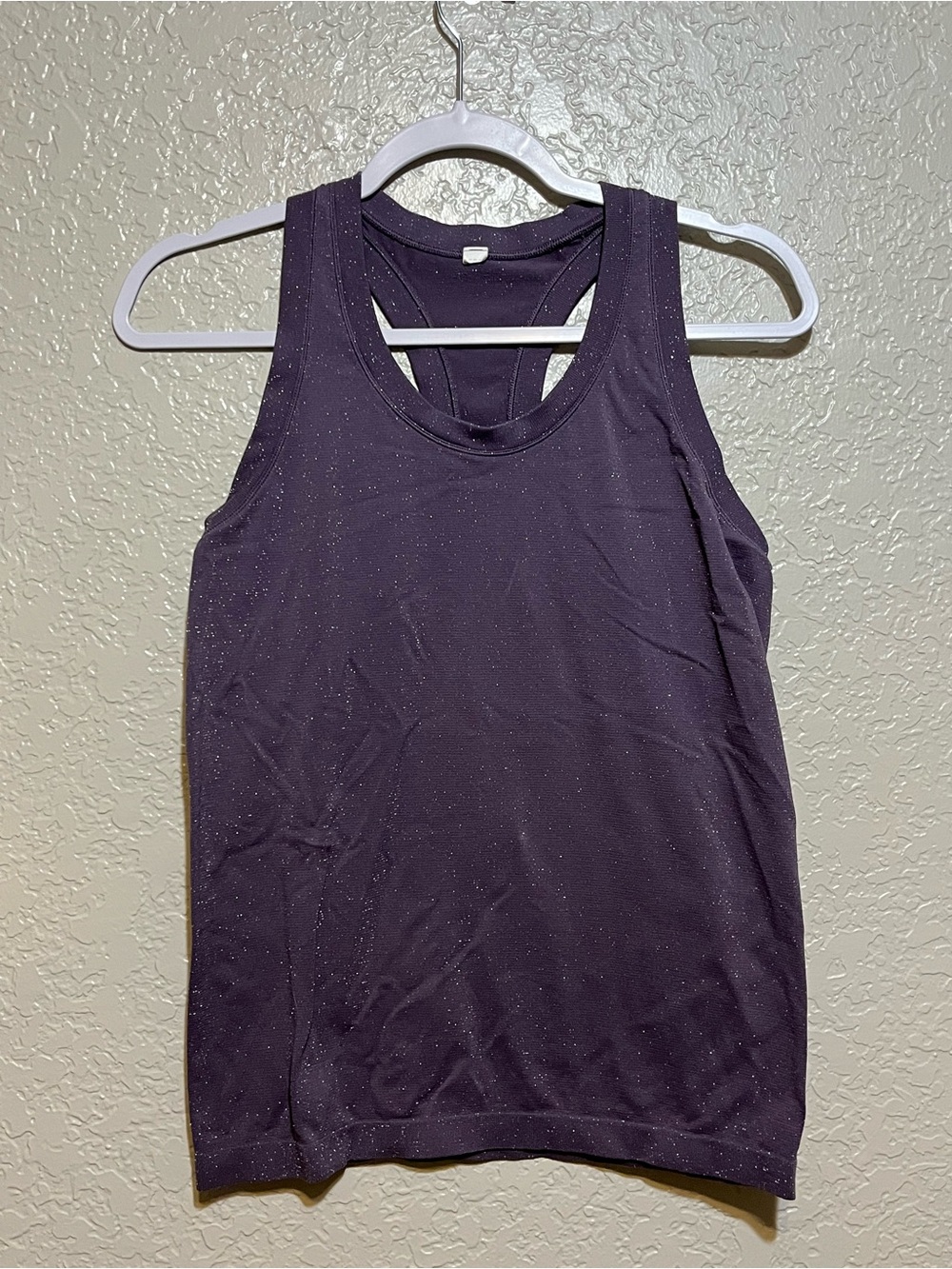 Athleta Momentum Purple Sparkle Tank Top – Size Small (Tag Removed)
